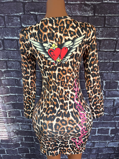 Edhardy cheetah dress