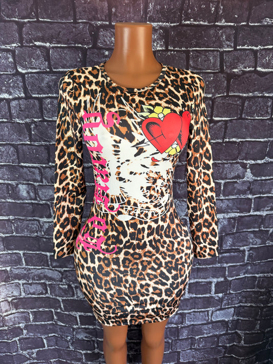 Edhardy cheetah dress