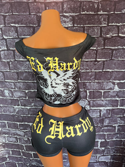 2 PIECE EDHARDY TATTOO SET