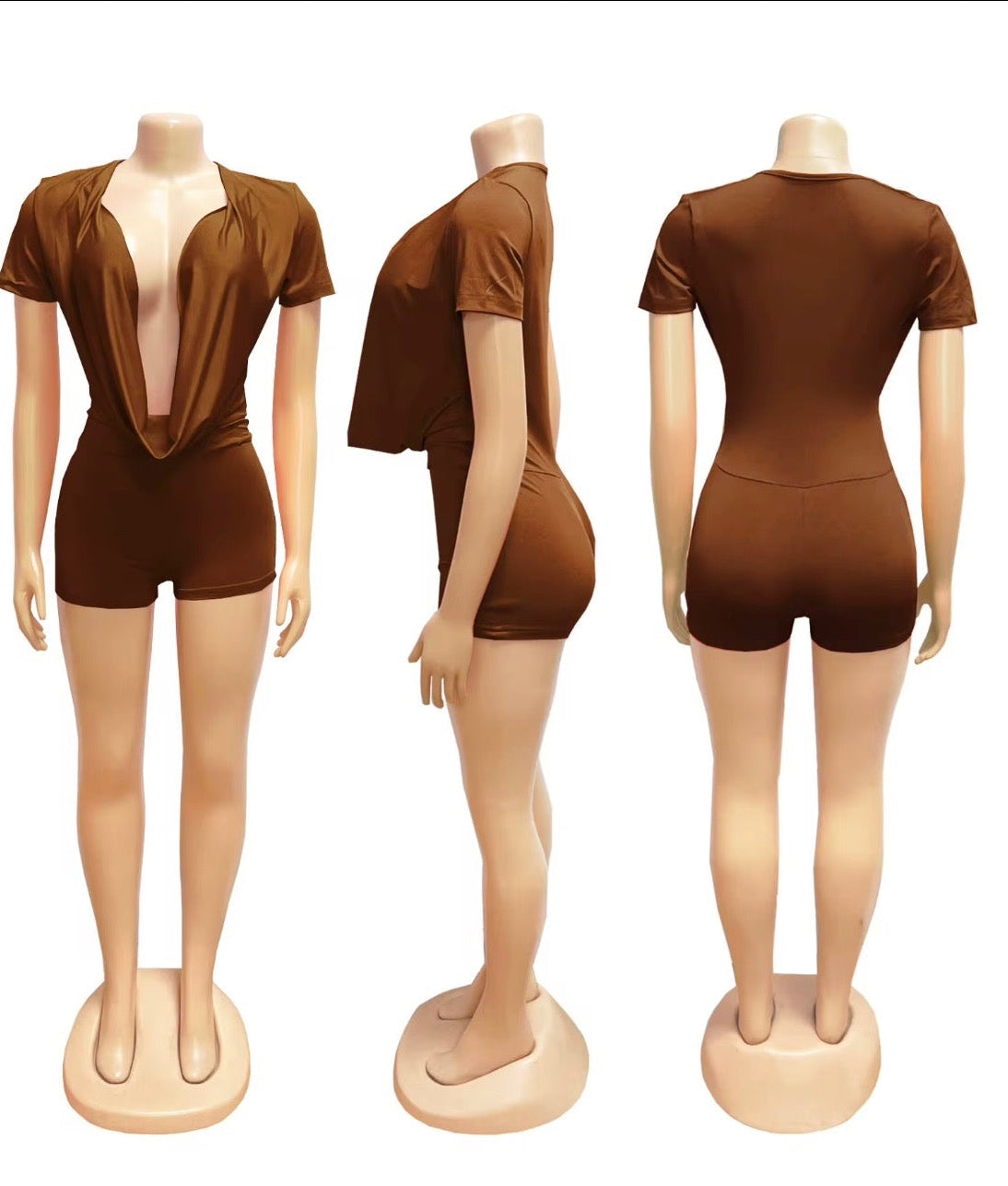 V Neck Romper