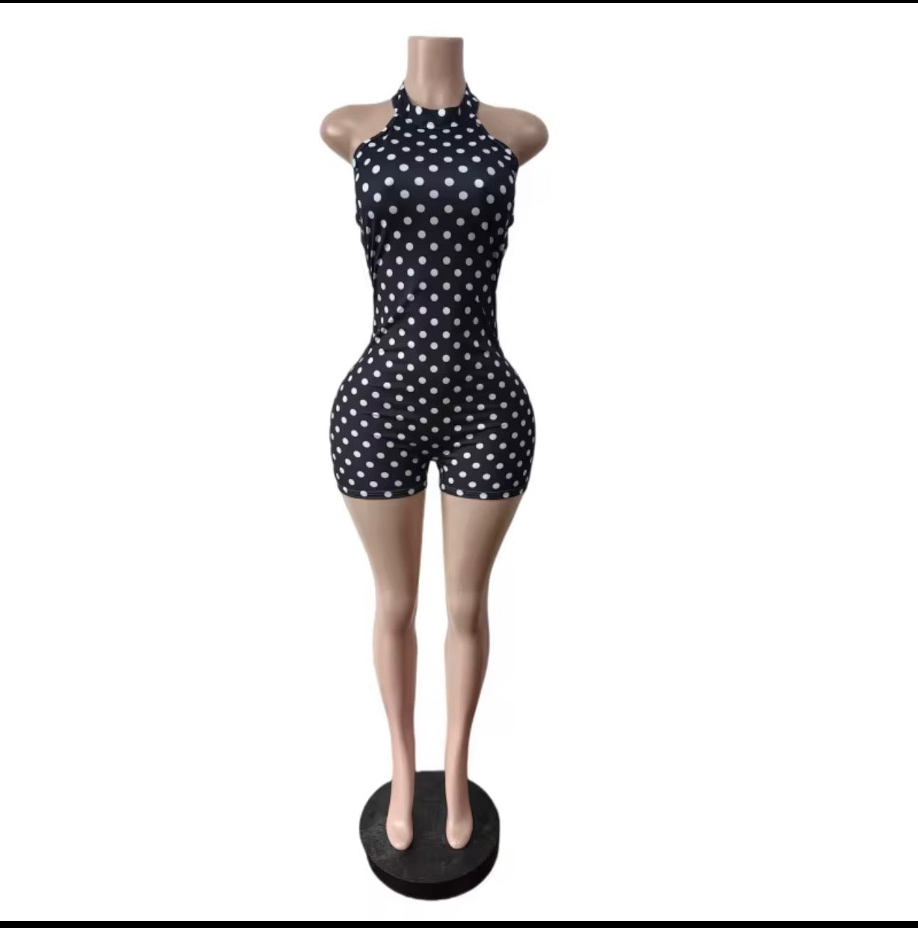 Chic Polka Dot Romper
