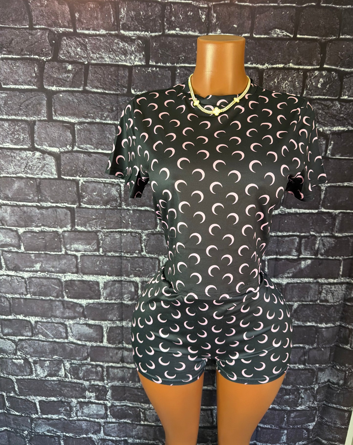 Pink Moon Short Set