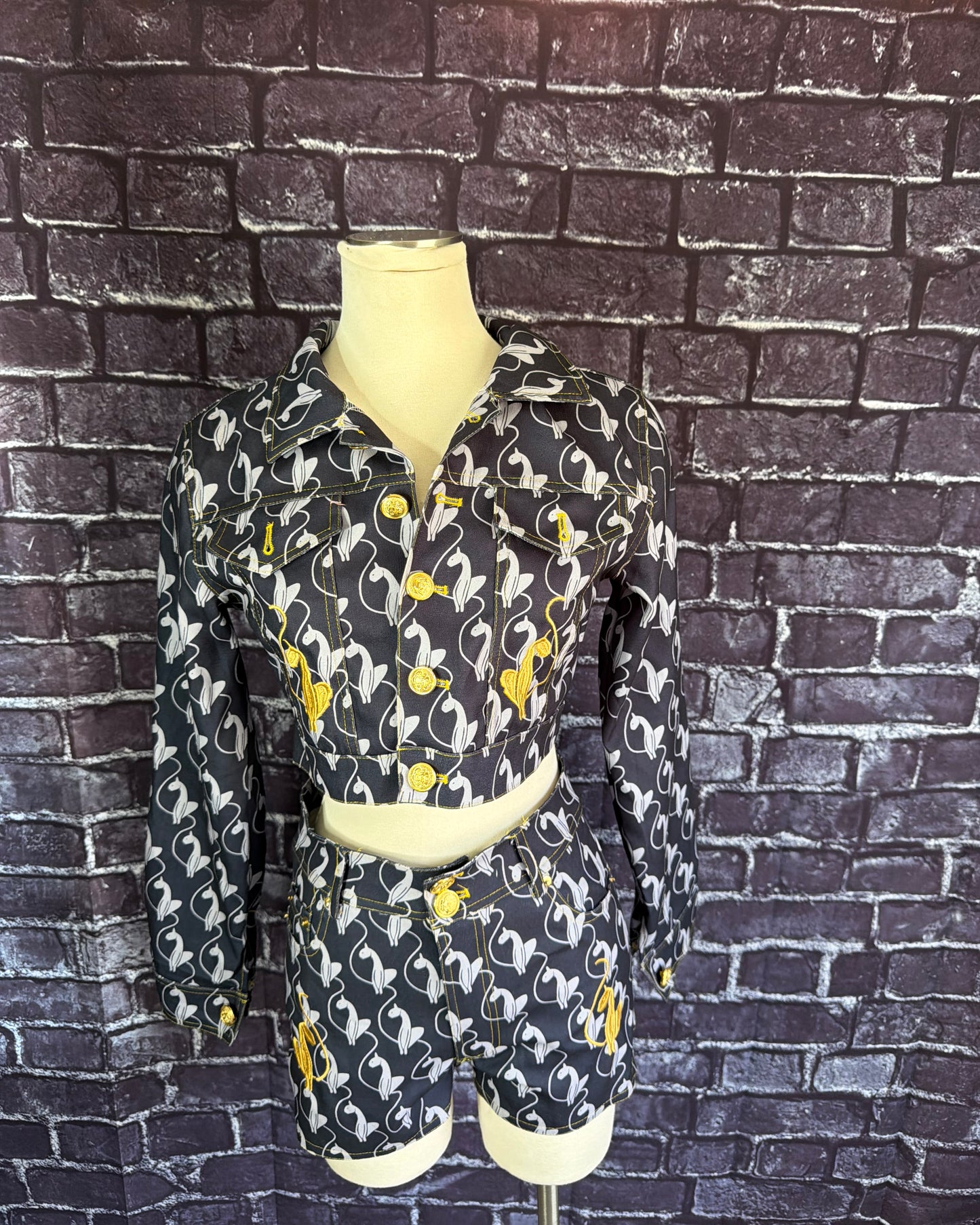 Baby P Denim Short Set