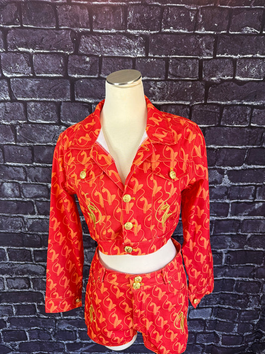 Baby P Denim Short Set