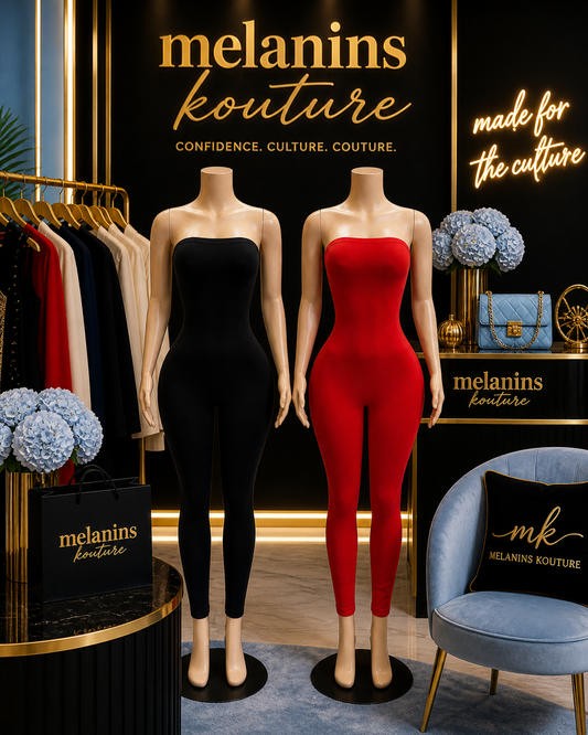 Shoulders out jumpsuit