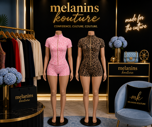 Short sleeve cheetah set