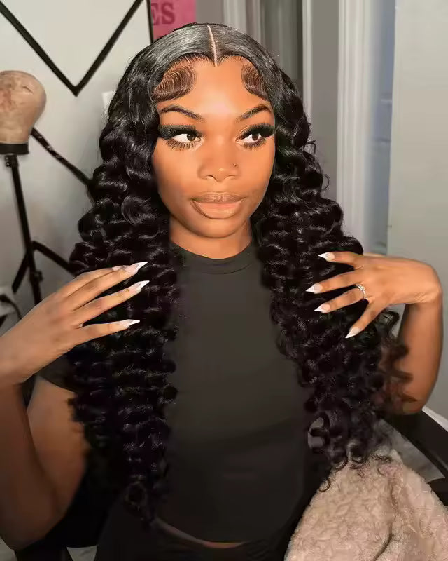 Loose Deep Wave 13x6 Full Frontal Wig